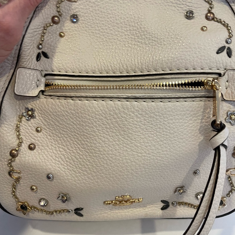 COACH ANDI Leather & Gold Hardware Convertible Backpack, Shoulder Bag NWOT - Picture 4 of 10